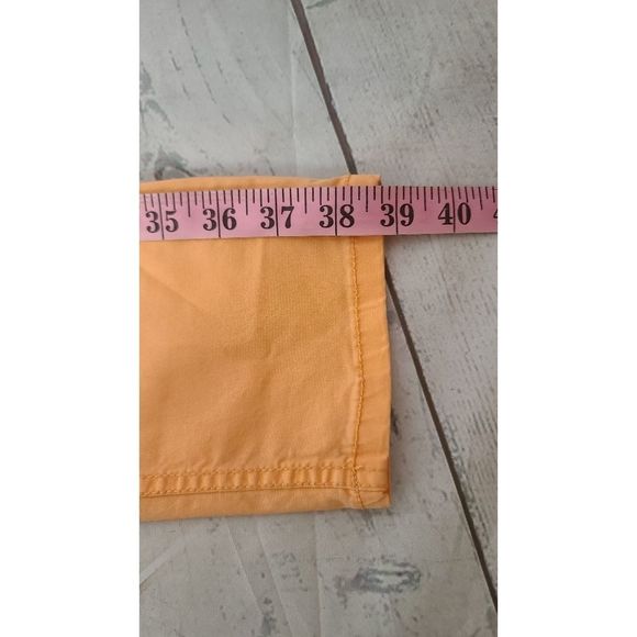 H&M LOGG 8 Skinny Jeans Orange Denim Stretch Ankle Slim - Picture 8 of 11